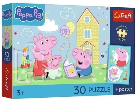 Trefl Dėlionė 30 PremPlus Kids Peppa ma plan 18345