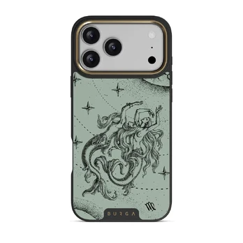 Virgo - iPhone 17 Pro Max Case, Elite Dark (MagSafe) / Gold / Turquoise