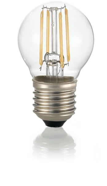 4W LED lemputė E27, 3000K, skaidri, 101279