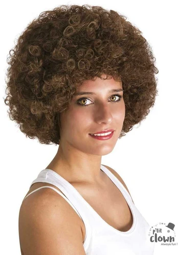 Perukas afro rudas universalus