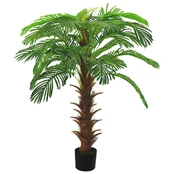 Dirbtinis paprastasis cikas su vazonu, žalias, 140 cm kaina
