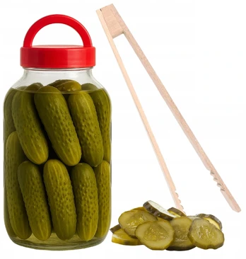 Stiklinis indas su dangteliu, 3 l (1 vnt.)