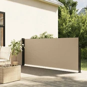 Ištraukiama šoninė markizė, smėlio spalvos, 140x500cm kaina