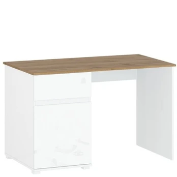 Rašomasis stalas Mebelbos Vigo, 120x67x76 cm, baltas/rudas