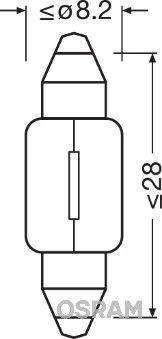 Lemputė, salono apšvietimas ams-OSRAM 6428 kaina