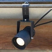 Sodo 24 LED prožektorius, juodas, 9 vatų