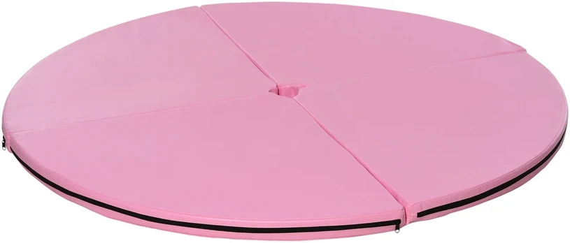 Aosom Pole dance kilimėlis, 5 cm storio, rožinis, Ø 150 cm