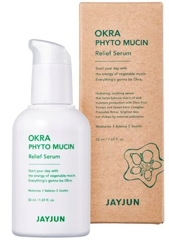 JAYJUN Okra Phyto Mucin Relief Serum 50ml - taastav näoseerum