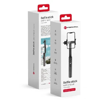 Asmenukių lazda + trikojis Forcell F-GRIP (S70M) (Bluetooth) juoda