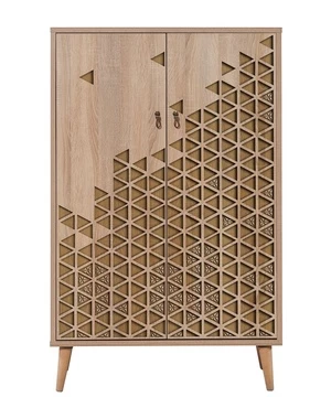 Spintelė Kalune Design Multibox 120, ruda, 36 cm x 80 cm x 127 cm