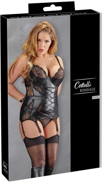 Basque Bondage 90D/XL Plius dydžio seksuali apranga