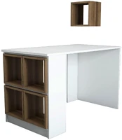 Stalas Kalune Design Box 845HCT3817, baltas/riešuto kaina
