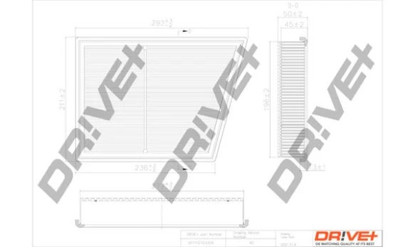 Oro filtras Dr!ve+ DP1110.10.0334