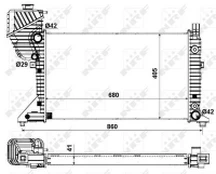 Variklio radiatorius NRF NRF 55349A