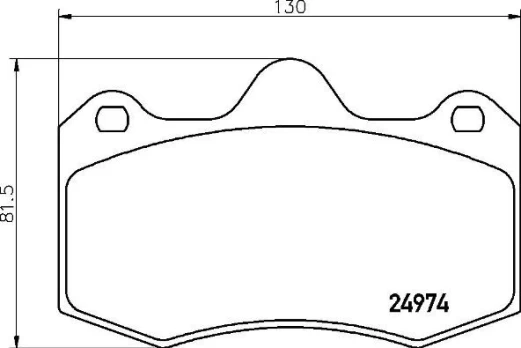 Stabdžių trinkelių rinkinys, diskinis stabdys BREMBO P 85 134