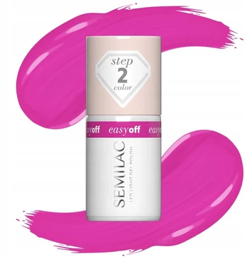 Semilac SEMILAC Easy Off hibridinis lakas Led Light Magenta Crush 7 ml