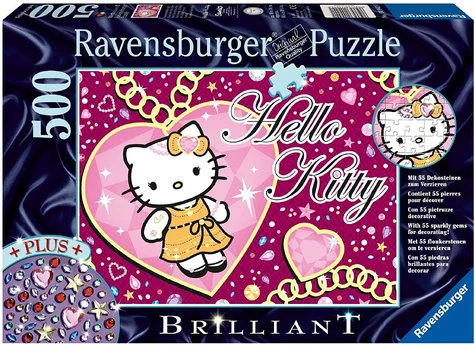 Puzzle Brilliant 500 Hello Kitty Love - RAVENSBURGER dėlionė