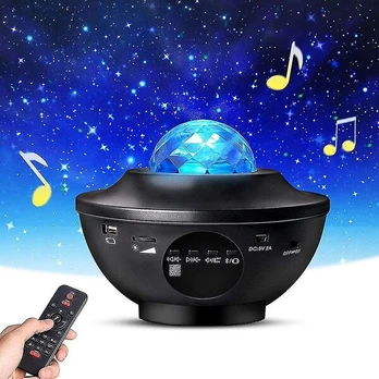 Projektorius Star projektorius Galaxy LED lempa įmontuotas garsiakalbis Multicolor