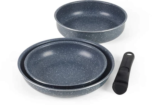 Russell Hobbs RH03297 Nightfall Stone 4-Piece Smart Clip Pan Set