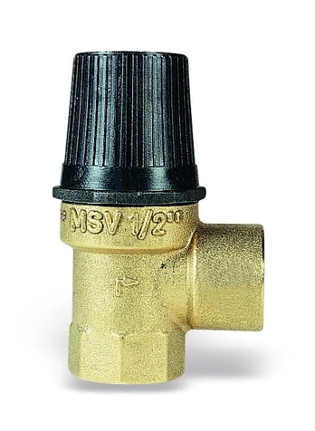 Csdk Sl Csslr Plus sikkerhedsventil ½" x ½" 3,0B Type MSV- Tåler Glycol blanding op til 50%.