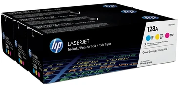 HP Toner 128A CYM Tri-Pack | CF371AM kaina