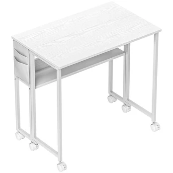 Sulankstomas darbo stalas, 80 x 50 x 75 cm, baltas