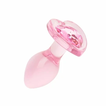 Anal Collection - analinis kamštelis stiklinis, mažas - 7 cm