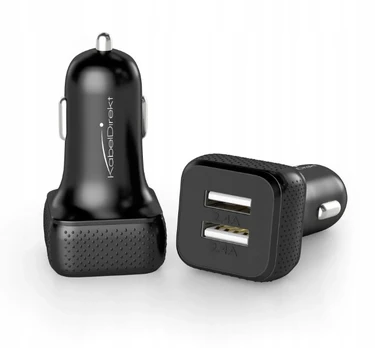 Automobilinis įkroviklis 2x Usb 4.8a greitas juodas
