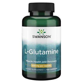 L-Glutaminas SWANSON, 500 mg, 100 kapsulių (Dabar 3 už 2 kainą!)
