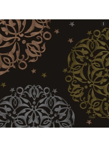 Staltiesė Dunicel 0,40x24 m., FESTIVE MOOD BLACK (rulone)