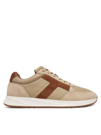 Laisvalaikio batai Tommy Hilfiger Elevated Hilfiger Mix Runner FM0FM06084 Smėlio
