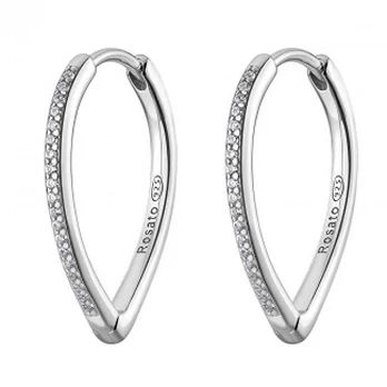 Rosato Sidabrinis earrings with clear zircons Sofia RZSO27