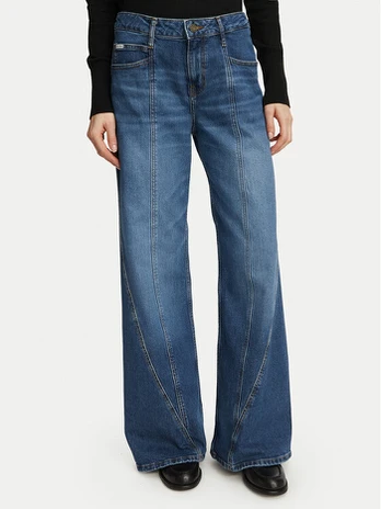 Guess Džinsai W6BA26 D2332 Mėlyna Wide Leg