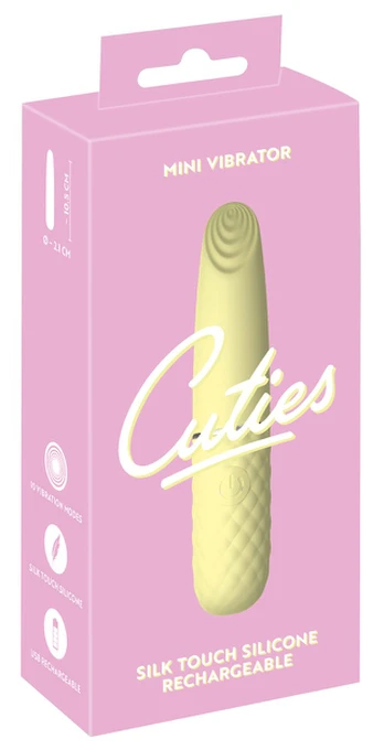 Cuties Mini Vibe Yellow 5. Gen Mini vibratorius