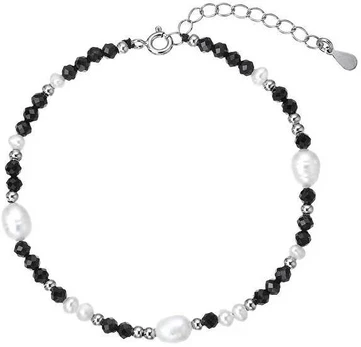 Evolution Group Sidabrinis bracelet with pearls and spinels 13113.3
