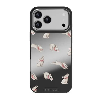 Late Again - iPhone 17 Pro Max Case, Elite Mirror Dark (MagSafe) / Silver