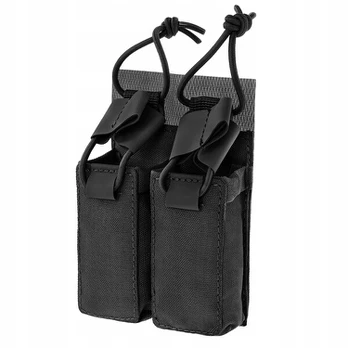 Dėklas-organaizeris Mil-tec Double Magazine Pouch Hook&loop Black