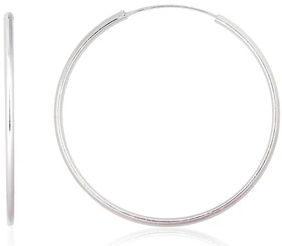 Sidabriniai auskarai –žiedai - 4.9 g. - 55 mm.