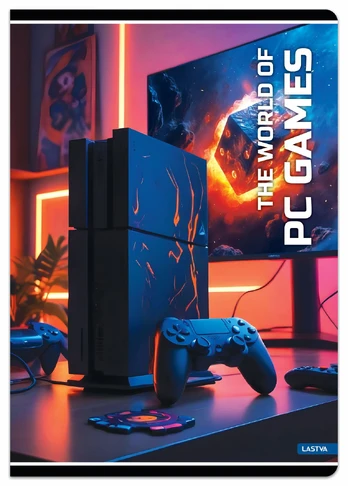 Sąsiuvinis linijomis A5 52lap 80g PC GAMES