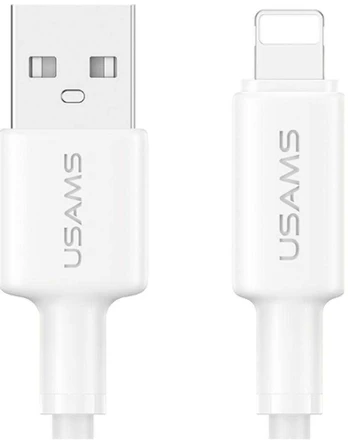 Kabelis USAMS U90 2.4A USB-A do Lightning balta