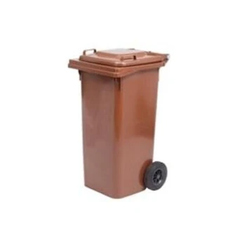 Šiukšlių konteineris 120 l, rudas