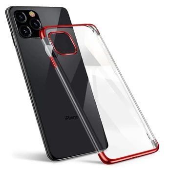 Dėklas TPU Electroplating Samsung Galaxy A13 5G Raudonais kraštais