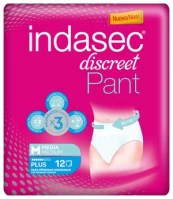 Sauskelnės Indasec, Medium, 12 vnt. kaina
