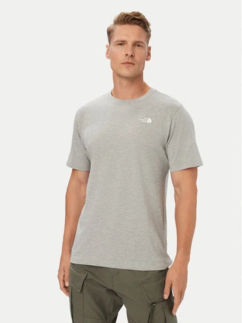 The North Face Marškinėliai Evolution Simple Dome NF0A8CZ2 Pilka Regular Fit