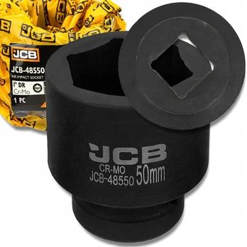 Jcb smūginis 1" 50mm 6-kampis Cr-mo lizdas
