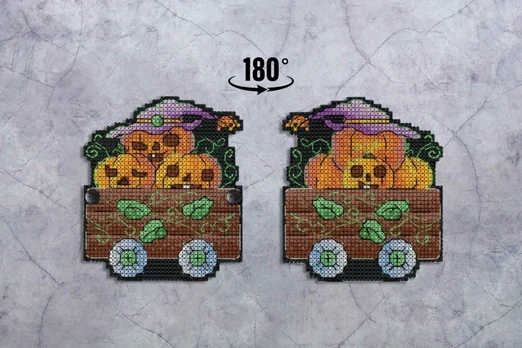 Cross stitch kit "Pumpkin Wagon" SR-930