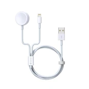 USB kabelis Devia Smart 2in1 Lightning+Apple Watch bevielis įkroviklis kaina