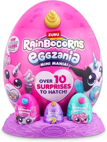 RAINBOCORNS pliušinis žaislas su aksesuarais Eggzania , asort., 9296