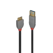 USB kabelis Lindy USB-A - mikro B 1 m Juoda (36766) kaina