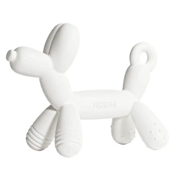 HEORSHE silikoninis kramtukas PUPPY, baltas